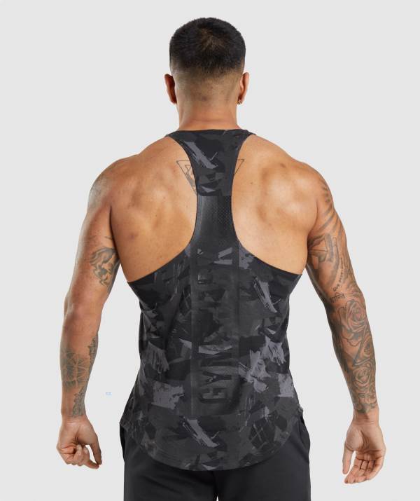 Panske Tielko Gymshark Bold Stringer Siva | EW0271495